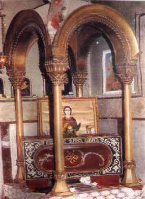 The relics of St. Mina the Martyr at St. Mina Monastery in Mariut